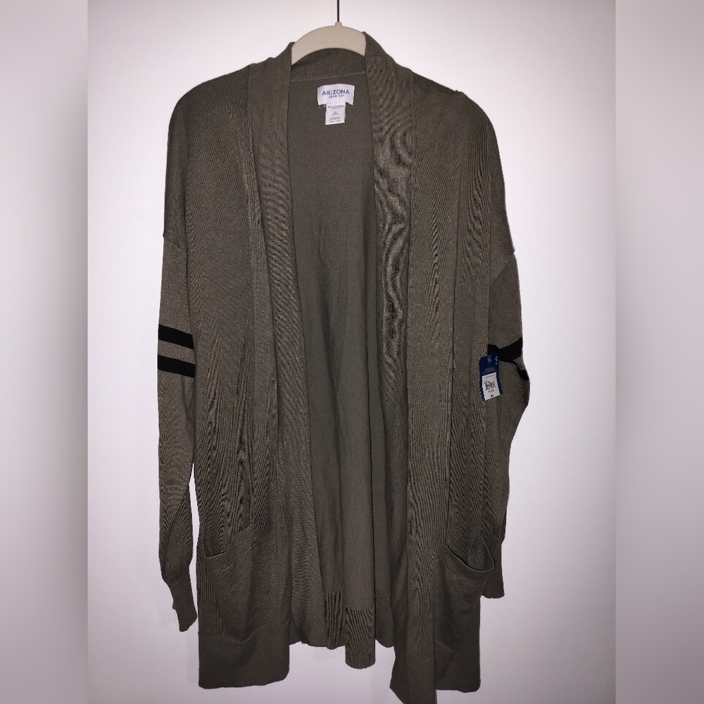 NWT Arizona Women's Open Front Cardigan XL